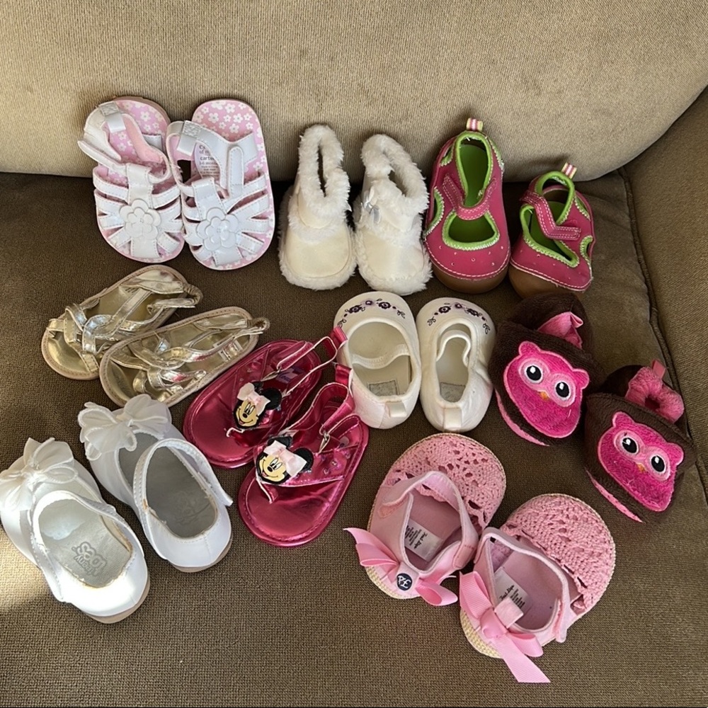 Baby Girl Shoe Lot